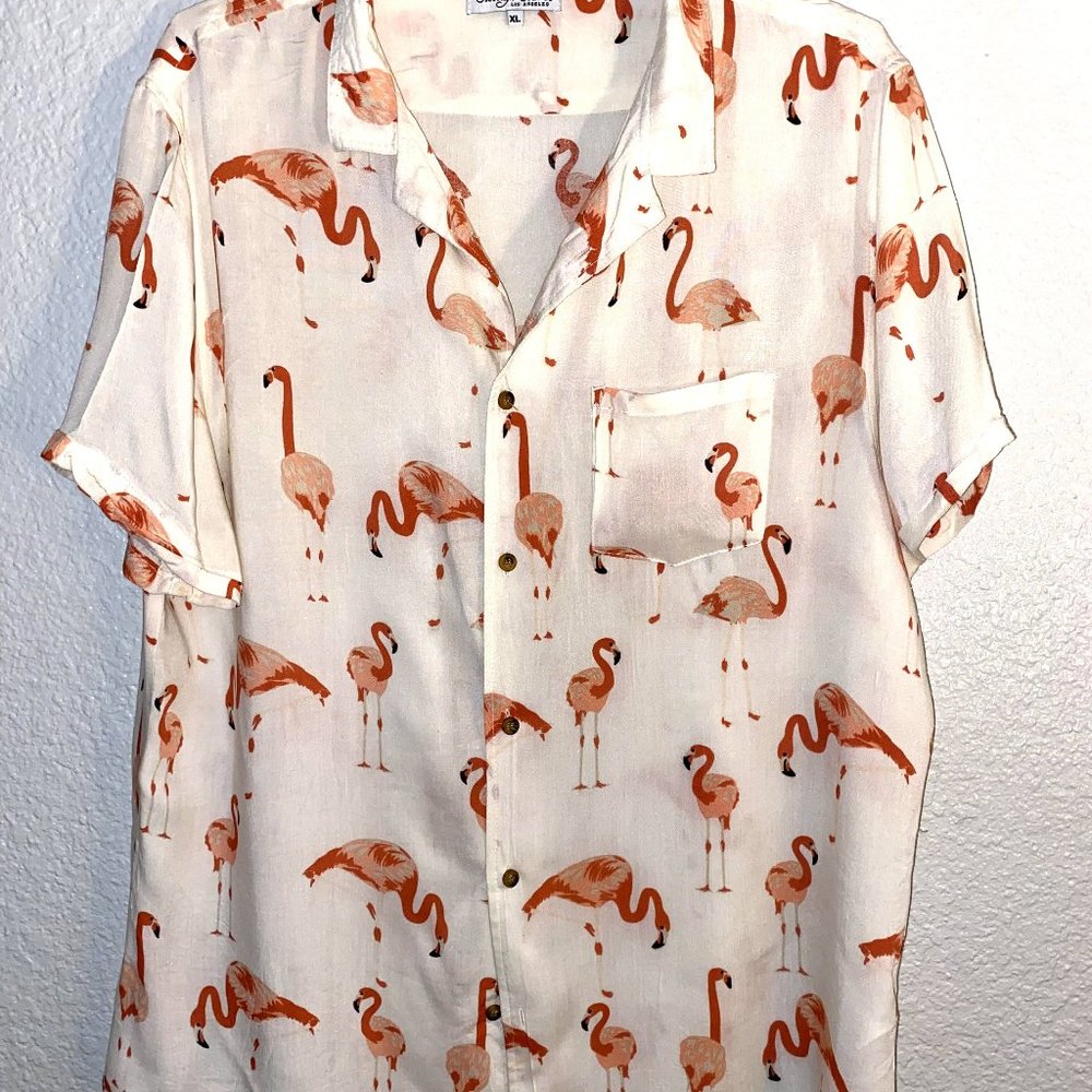 Soverign Code Vicose Pelican Theme White Orangy P… - image 1